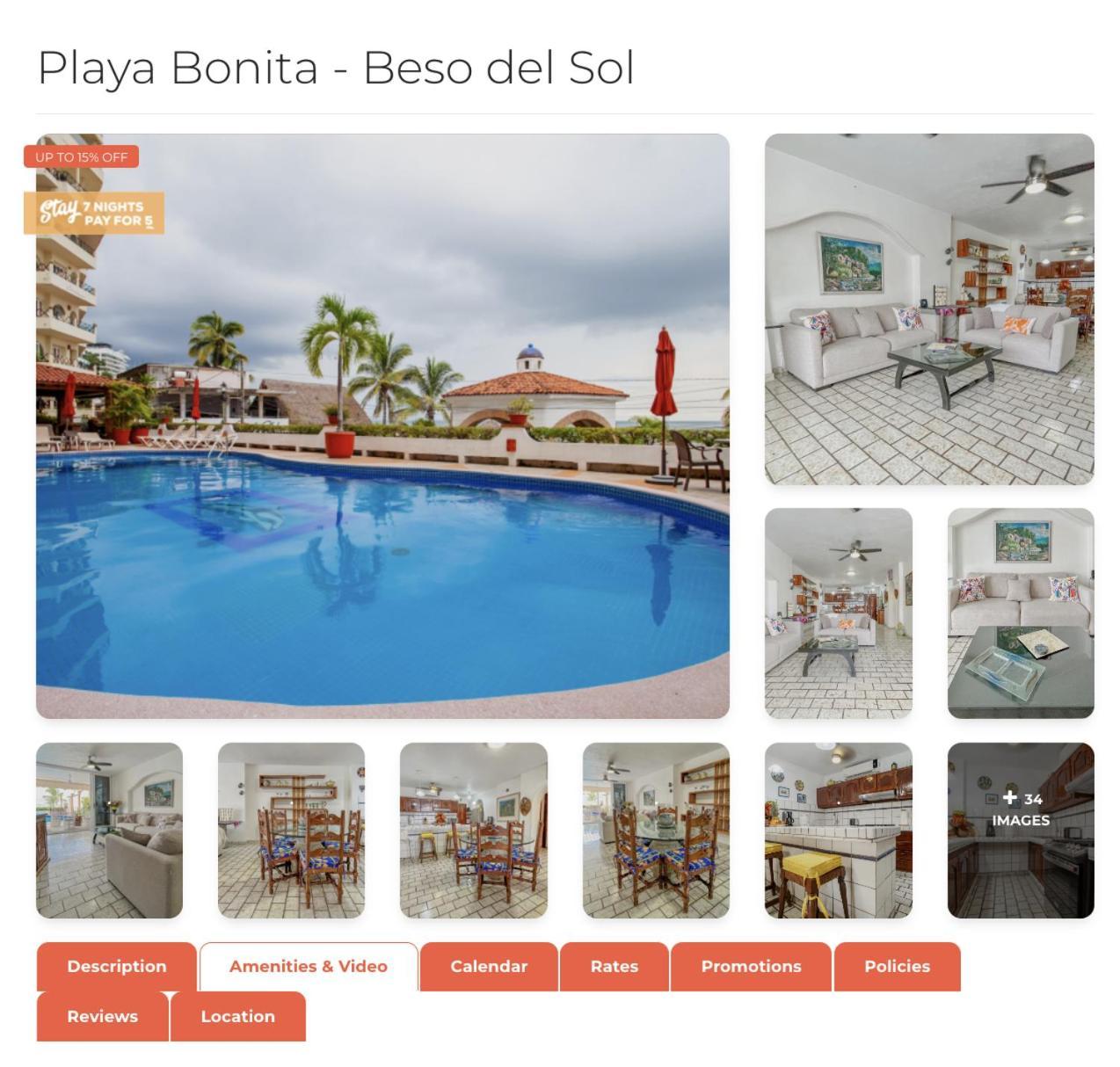 Playa Bonita Unit Beso Del Sol 101 Aparthotel Puerto Vallarta Exteriör bild